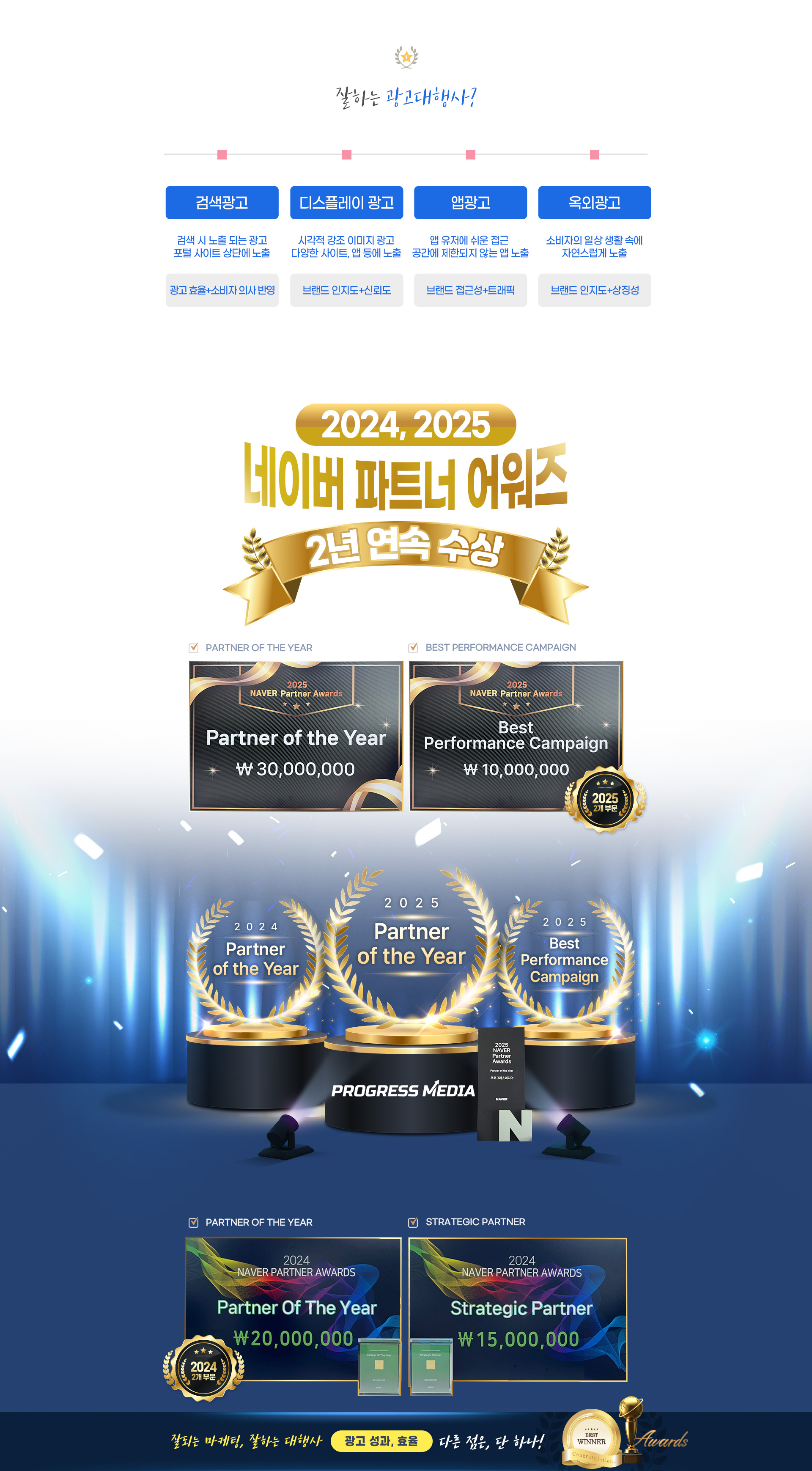 2024, 2025 네이버파트너어워즈 2년연속 수상